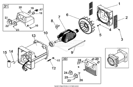 Part Location Diagram of 102710GS Briggs and Stratton Alternator
